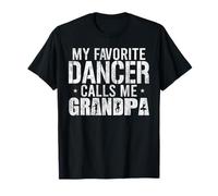 Hombre Mi Bailarina Favorita me Llama Abuelo Bailarina de Ballet Vintage Camiseta