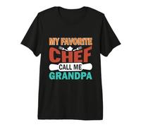 Hombre Mi Chef Favorito llámame Abuelo Camiseta Premium