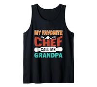 Hombre Mi Chef Favorito llámame Abuelo Camiseta sin Mangas