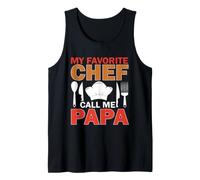 Hombre Mi Chef Favorito llámame papá Camiseta sin Mangas