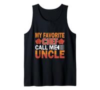 Hombre Mi Chef Favorito Llámame tío Camiseta sin Mangas