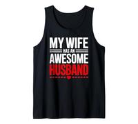 Hombre Mi Esposa Tiene un Marido Impresionante Matrimonio Divertido Camiseta sin Mangas