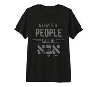 Hombre Mi Gente Favorita me Llama Abba Hebrew Dad Hanukkah Camiseta Premium