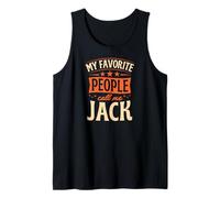 Hombre Mi Gente Favorita me Llama Jack Nombre Personalizado Camiseta sin Mangas