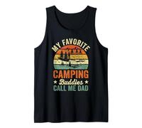 Hombre Mis amigos de campamento favoritos me llaman papá divertido Día del Padre Camiseta sin Mangas
