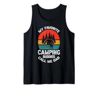 Hombre Mis Amigos de Campamento Favoritos me Llaman papá Vintage Camiseta sin Mangas