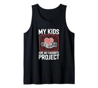 Hombre Mis hijos son mi proyecto favorito Declaración Camiseta sin Mangas
