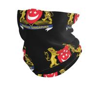 Hombre Mujer Bandera Singapur Gaiter Cuello Secado Rápido Escudo Facial Bufanda Tubular Multifuncional Emblema Nacional Prenda Cabeza Para Fútbol Pesca Carrera