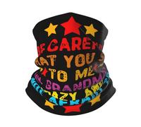 Hombre Mujer Bufanda Facial Ten Cuidado con Lo Que Me Dices, Mi Abuela Está Loca. Pañuelo De Cabeza Protección Solar Pasamontañas Secado Rápido Bandana para Cámping Yoga Motocicleta