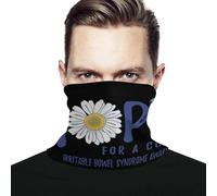 Hombre Mujer Calentador De Cuello Flor De Concientización sobre El Síndrome del Intestino Irritable Bandana Respirable Bufanda Facial Elástico Sombreros para Verano Senderismo Cámping
