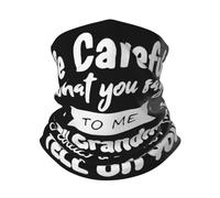 Hombre Mujer Calentador De Cuello Ten Cuidado con Lo Que Me Dices, Mi Abuela Está Loca. Pañuelo De Cabeza Secado Rápido Pasamontañas Respirable Polainas De Cuello para Cámping Yoga Motocicleta