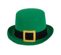Hombre Mujer Fieltro Verde Sombrero de Copa st Patricks Día Disfraces Fiesta Acc