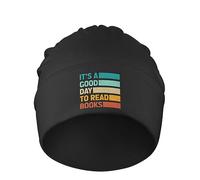 Hombre Mujer Gorra Holgado Es Un Buen Día para Leer Libros Gorra De Calavera Cálido Gorro De Invierno Moderno Invierno Sombreros para Deporte Ciclismo Esquí