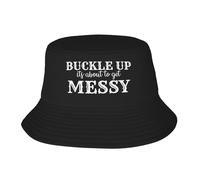 Hombre Mujer Gorro Pescador Abróchate El Cinturón, Está A Punto De Volverse Un Desastre 2 Bucket Hat Transpirable Sombrero De Pescador Plegable Sombreros De Cubo para Verano Aire Libre Playa