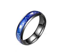 Hombre Mujer Mood Changer Color Heart Beat Ring Party Jewelry Par Band Black6 US 11 ServiceDisponibles y profesionales.