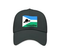 Hombre Mujer Perfil Bajo Gorra De Béisbol Vintage con Lesoto Bandera Nacional Gorra Dad Ajustable Lisa Copa del Mundo
