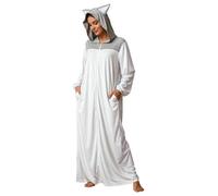 Hombre Mujer Pijama De Una Sola Pieza Para De Algodón Camping | Manta Con Capucha Para Adultos,Ropa Dormir Unisex,Comodidad Y Ajuste,Viajes Aéreos,De Noche,Vacaciones,Viaje,Estar En Casa