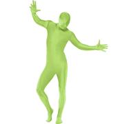 Hombre Mujer Segunda Piel Traje Completo Negro Lycra Disfraz