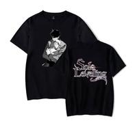 Hombre Mujer T-Shirt Solo Leveling Camiseta Cosplay Sung Jin-Woo Casual Short Sleeve Shirt