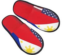 Hombre Mujer Zapatillas De Estar Por Casa Nosotros Filipinas Bandera Zapatos De Estar Felpa Pantuflas Suave Zapatillas De Invierno Para Interior Casa Exterior L