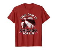 Hombre NBA Día del Padre Este papá es Chicago de por Vida Camiseta