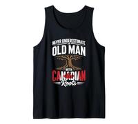 Hombre Never Underestimate An Old Man with Canadian Roots Camiseta sin Mangas