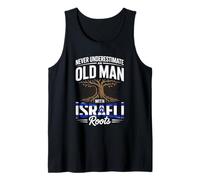 Hombre Never Underestimate An Old Man with Israeli Roots Camiseta sin Mangas