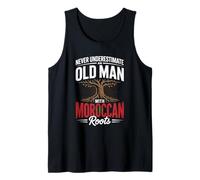 Hombre Never Underestimate An Old Man with Moroccan Roots Camiseta sin Mangas