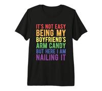 Hombre No es fácil ser el Brazo de mi Novio Candy - Pareja Gay Camiseta Premium