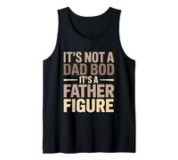 Hombre No es un cuerpo de papá, es una figura paterna, divertido Día del Padre Camiseta sin Mangas