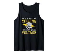 Hombre No Estoy Gritando, Soy Solo un Ingeniero eléctrico de Alto Voltaje Camiseta sin Mangas
