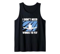Hombre No Necesito alas para Volar Gimnasia Divertida Acróbatas Gimnastas Camiseta sin Mangas
