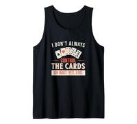 Hombre No Siempre controlo Las Cartas Cool Gambling Casino Distribuidor Camiseta sin Mangas
