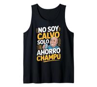 Hombre No Soy Calvo Solo Ahorro champú Humor para papás calvos Camiseta sin Mangas