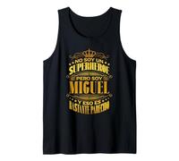 Hombre NO SOY UN SUPERHÉROE PERO SOY MIGUEL. DISEÑO VINTAGE Camiseta sin Mangas
