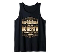 Hombre NO SOY UN SUPERHÉROE PERO SOY ROBERTO. DISEÑO VINTAGE Camiseta sin Mangas