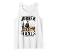Hombre Nunca Subestimes a un Anciano Que todavía Caza en Setenta Camiseta sin Mangas