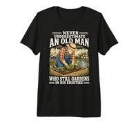 Hombre Nunca Subestimes a un Anciano Que todavía Trabaja en Sus 80 años Camiseta Premium