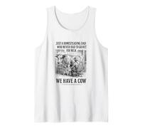 Hombre Nunca tuve que salir por leche papá - Papá vaca. - Papá granjero Camiseta sin Mangas
