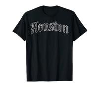 Hombre Old English Urban Wear Rap Bandana Print Houston Camiseta Camiseta