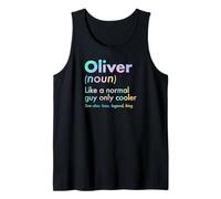 Hombre Oliver Like A Normal Guy Only Cooler Legend King Nombre Camiseta sin Mangas