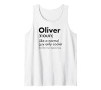 Hombre Oliver Like A Normal Guy Only Cooler Legend King Nombre Camiseta sin Mangas