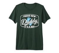 Hombre Orgulloso Nuevo papá, es un niño, papá para ser, Padre por Primera Vez Camiseta Premium