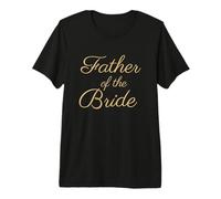 Hombre Padre de la Novia, Boda & Padre Nupcial, Fuente Tan Script Camiseta Premium