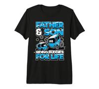 Hombre Padre e Hijo a Juego Traje Riding Buddies For Life Camiseta Premium