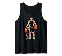 Hombre Padre E Hijo Basketball Daddy Cesta Aro Jugador Camiseta sin Mangas