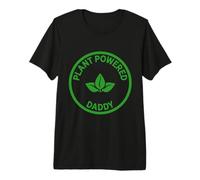 Hombre Padre Vegano Alimentado por Plantas, Padre Vegetariano o Vegano Camiseta Premium