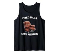 Hombre Padres cansados Miembro del Club Sillón Padre Funny Men Camiseta sin Mangas