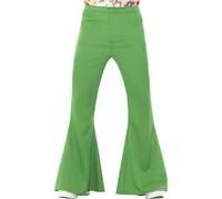 Hombre Pantalones Acampanados Disfraz 60s 70s Retro Fiesta Disco Hippie Adulto