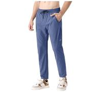 Hombre Pantalones Chino Elástico Chino Hombre Casual Casual Elástico Para Corte Ajustado Pantalones Elásticos Para Cómodo Y Práctico Trabajo Y Ocio Tejido Cómodo Traje, Azul oscuro 1, L